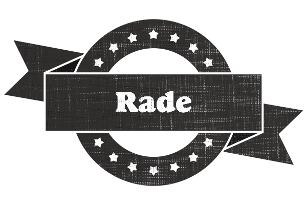 Rade grunge logo