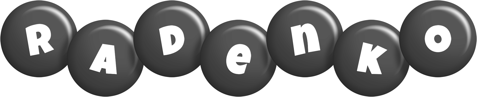 Radenko candy-black logo