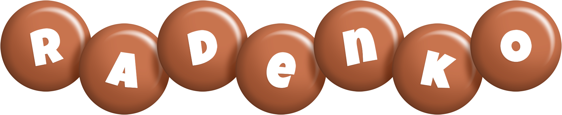 Radenko candy-brown logo