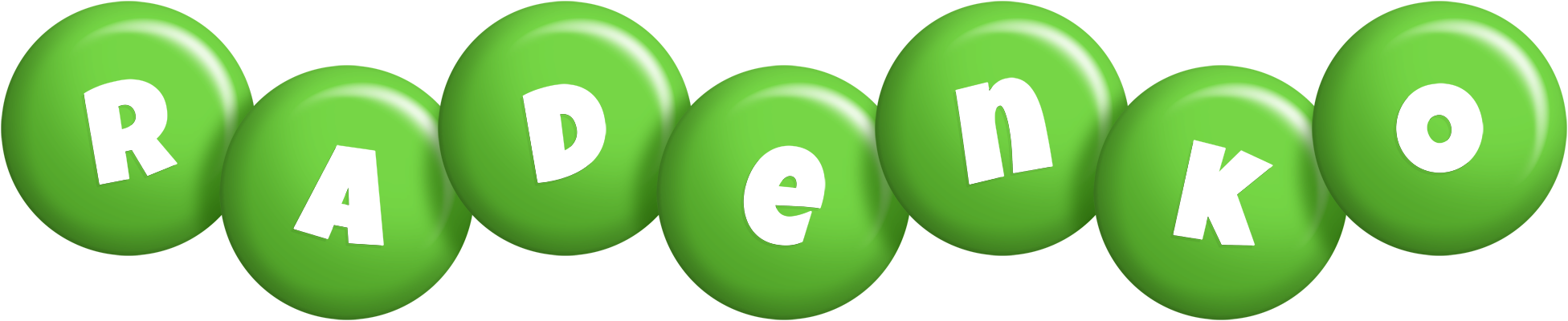 Radenko candy-green logo