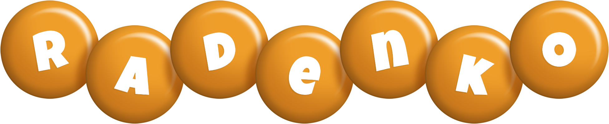 Radenko candy-orange logo