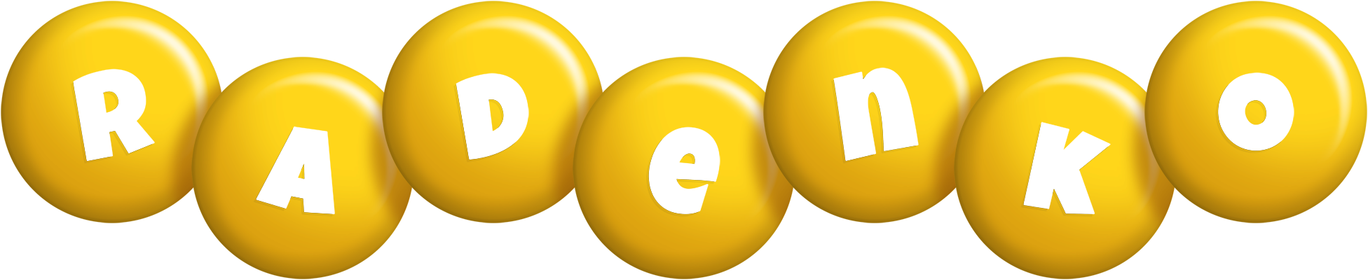 Radenko candy-yellow logo
