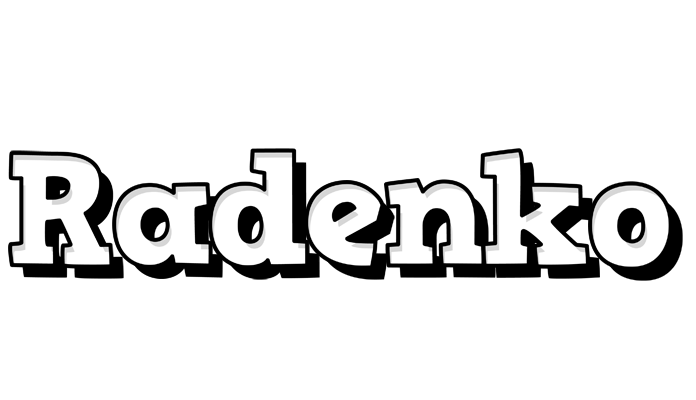 Radenko snowing logo