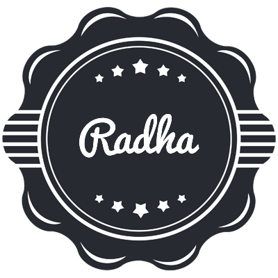 Radha badge logo