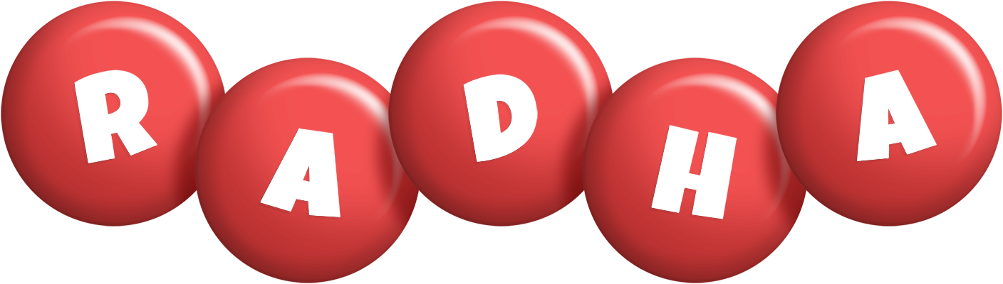 Radha candy-red logo