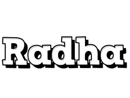 Radha snowing logo
