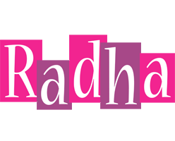 Radha whine logo