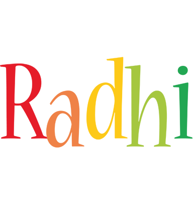 Radhi birthday logo