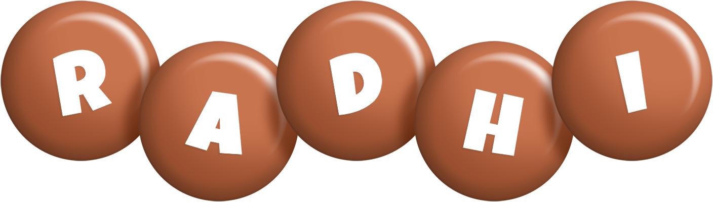 Radhi candy-brown logo