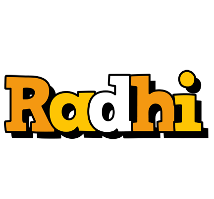 Radhi cartoon logo