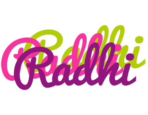 Radhi flowers logo