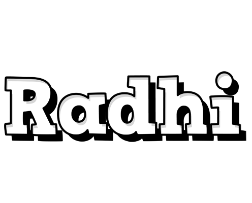 Radhi snowing logo