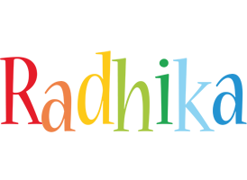 Radhika birthday logo