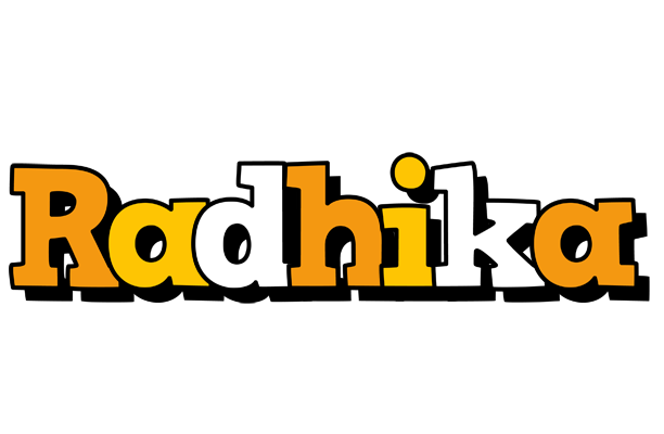 Radhika cartoon logo
