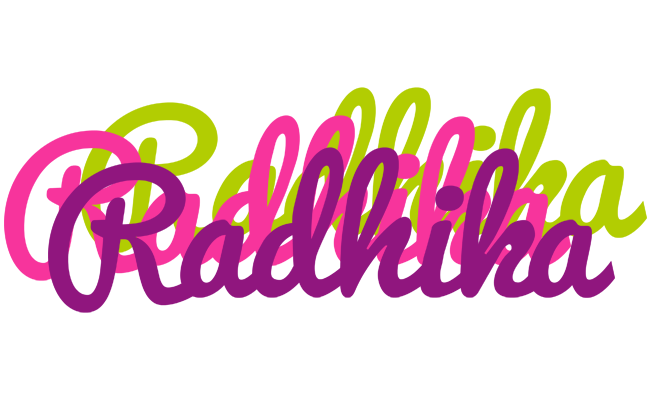 Radhika flowers logo