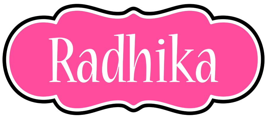 Radhika invitation logo