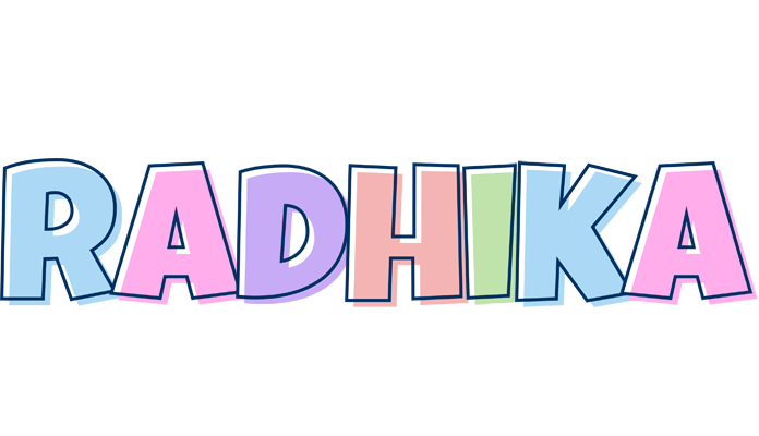 Radhika pastel logo