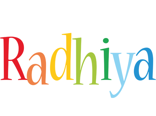 Radhiya birthday logo