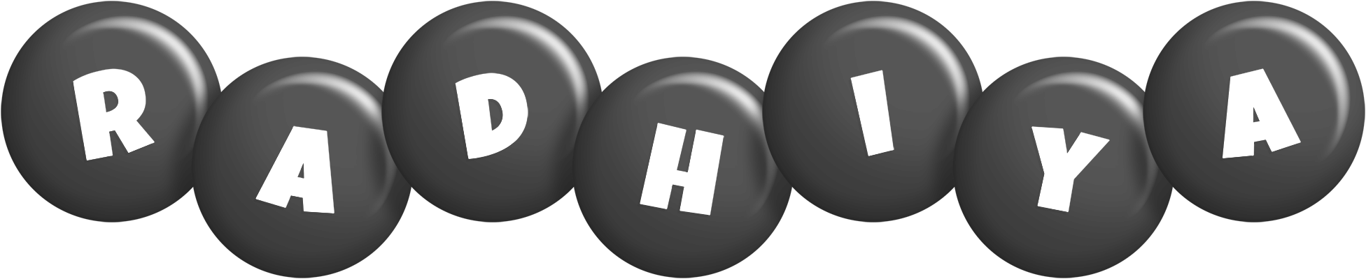 Radhiya candy-black logo