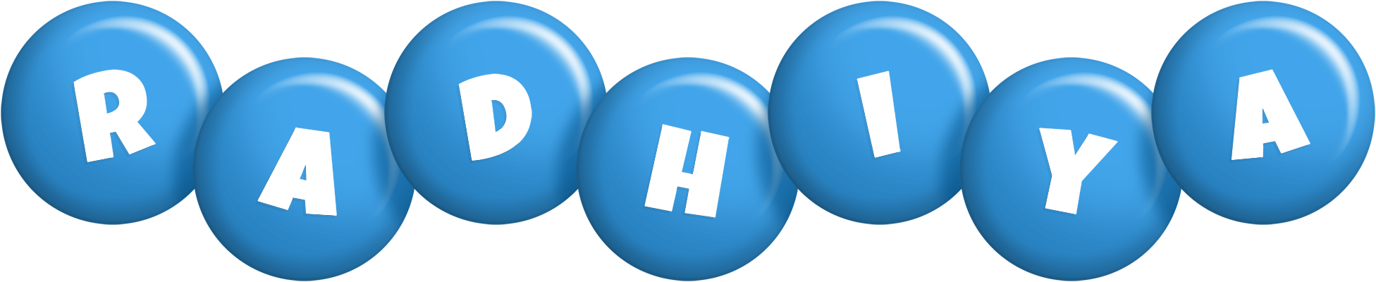 Radhiya candy-blue logo