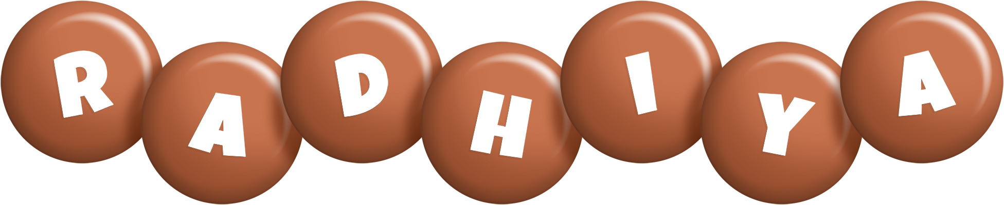 Radhiya candy-brown logo