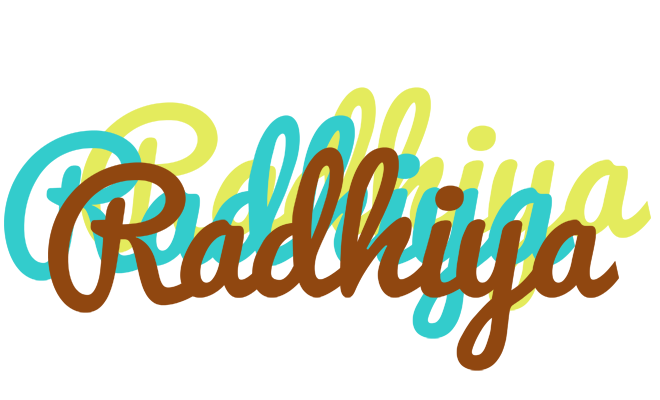 Radhiya cupcake logo