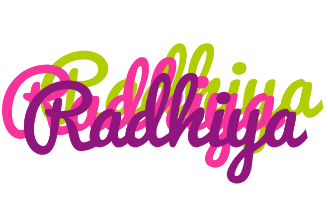 Radhiya flowers logo