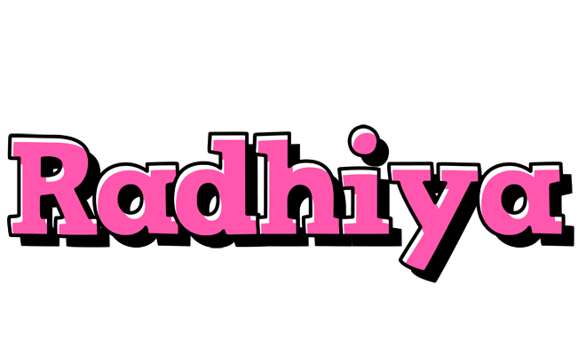 Radhiya girlish logo