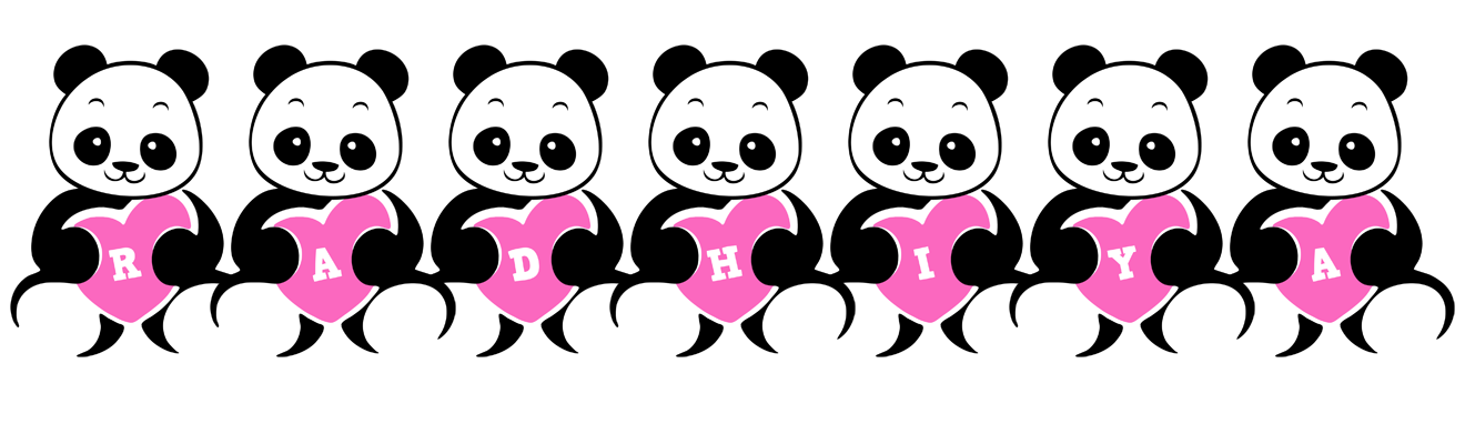 Radhiya love-panda logo