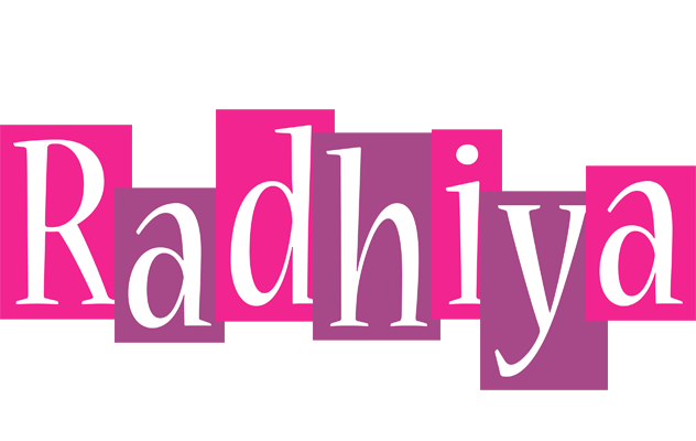 Radhiya whine logo