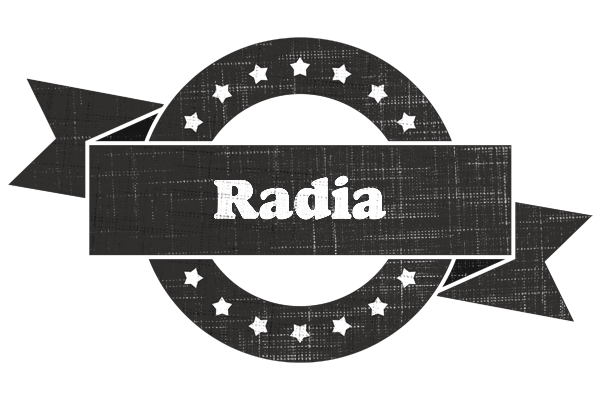 Radia grunge logo