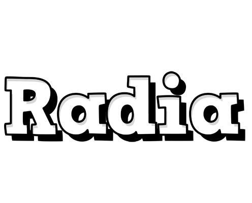 Radia snowing logo