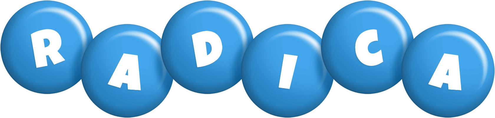 Radica candy-blue logo