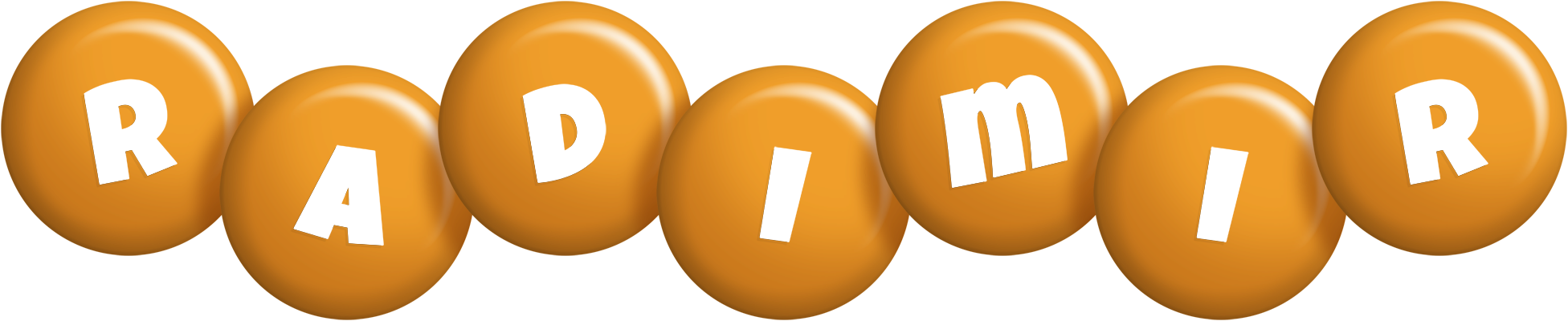 Radimir candy-orange logo
