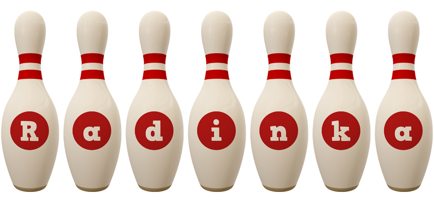 Radinka bowling-pin logo