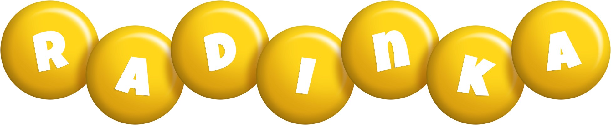 Radinka candy-yellow logo