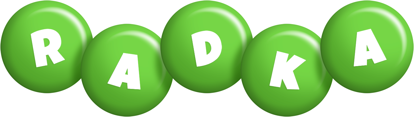 Radka candy-green logo