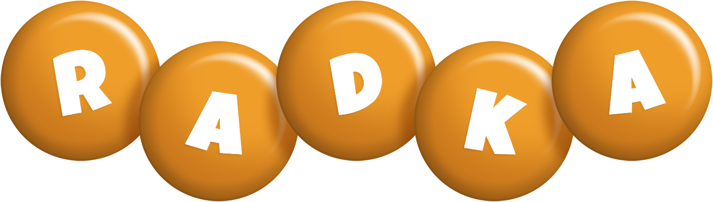 Radka candy-orange logo