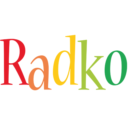 Radko birthday logo