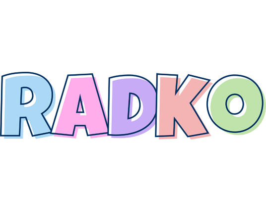Radko pastel logo