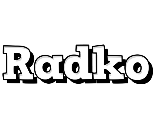 Radko snowing logo
