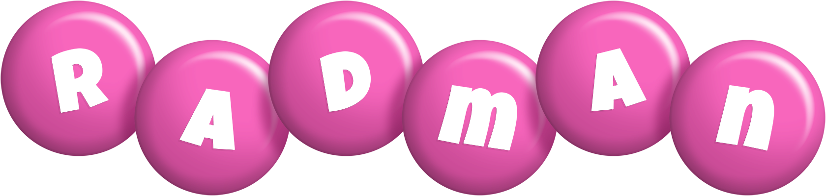 Radman candy-pink logo