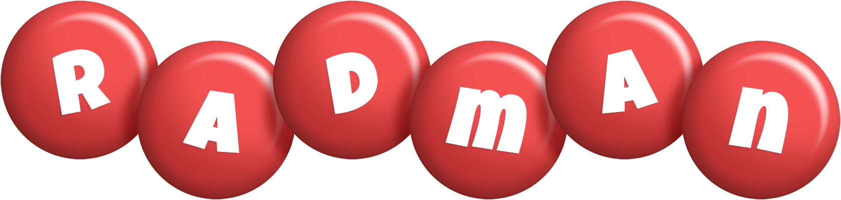 Radman candy-red logo
