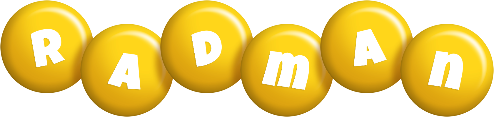 Radman candy-yellow logo
