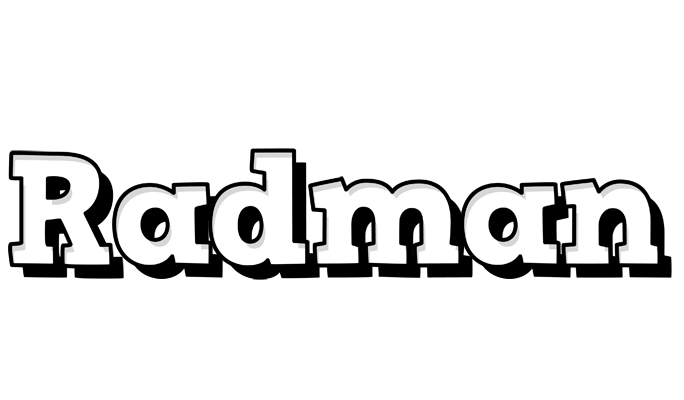 Radman snowing logo