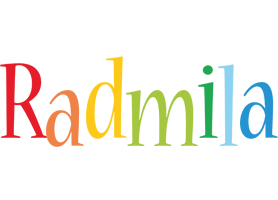 Radmila birthday logo