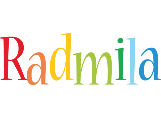 Radmila birthday logo