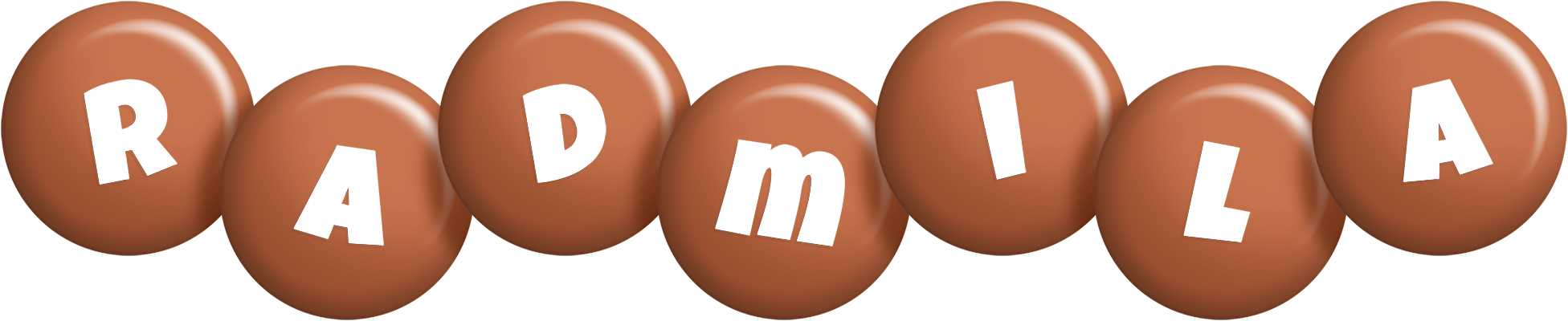 Radmila candy-brown logo