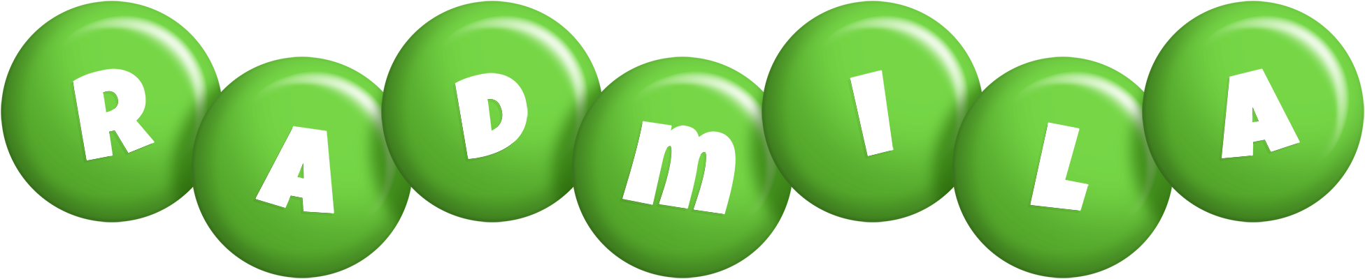 Radmila candy-green logo