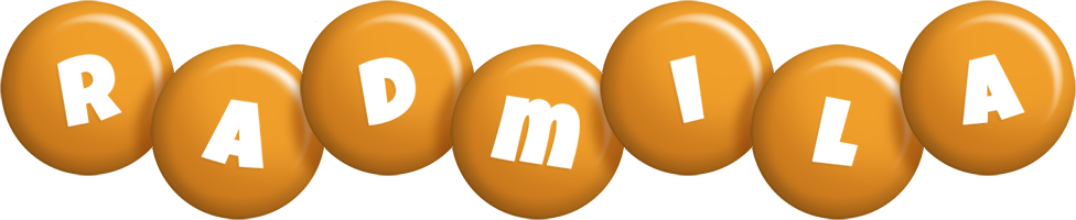 Radmila candy-orange logo